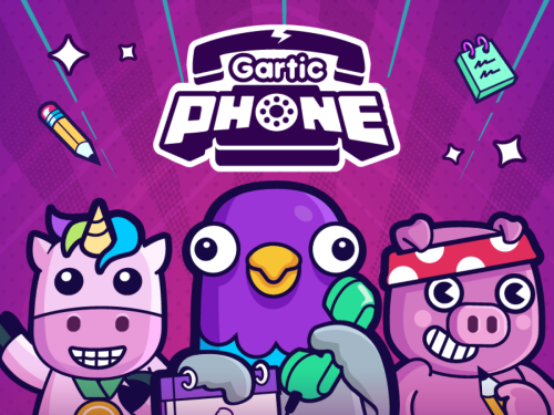 promo image from the free multiplayer online game Gartic Phone