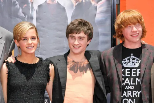 Emma Watson, Daniel Radcliffe, and Rupert Grint at Grauman's Chinese Theater in 2007