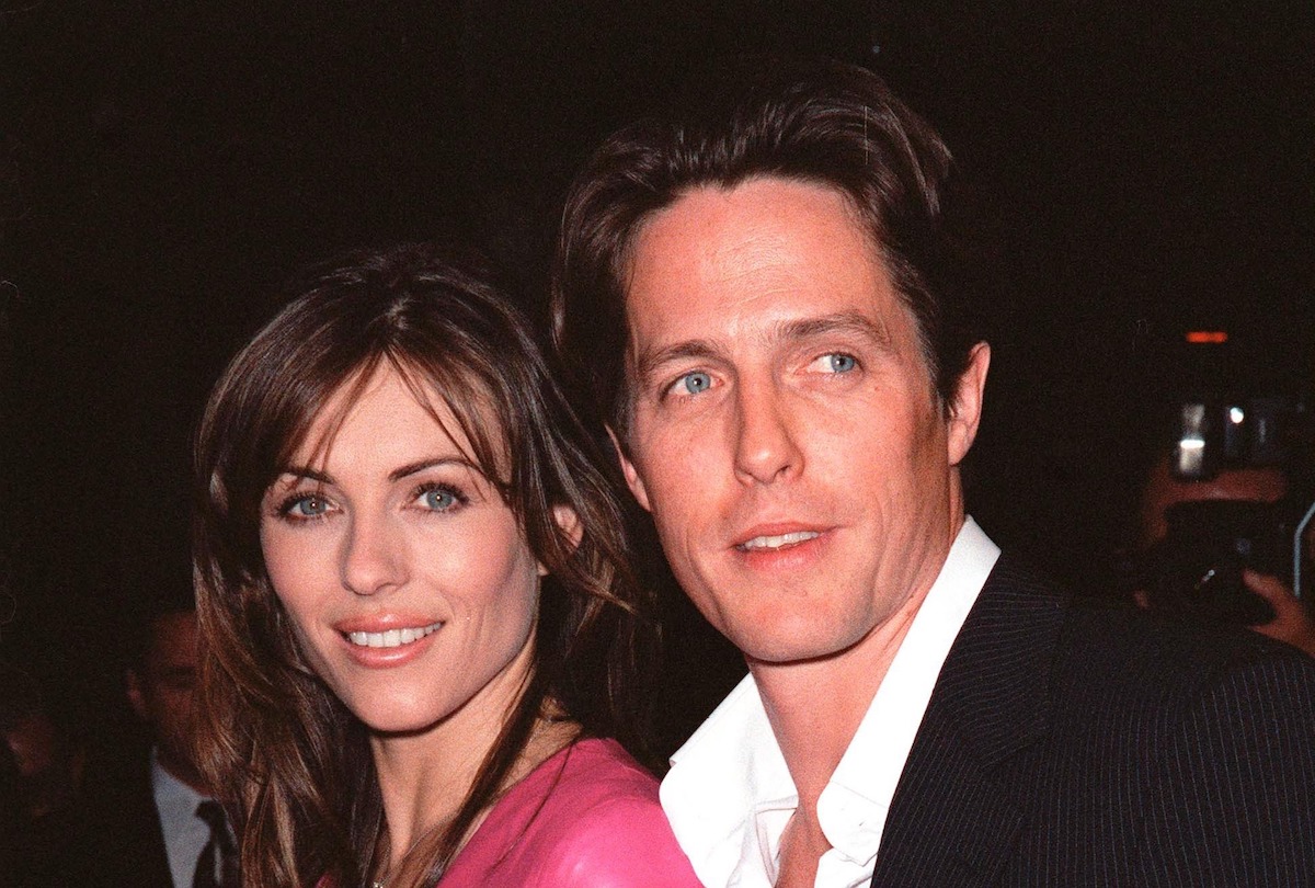 Elizabeth Hurley and Hugh Grant at the premiere of "Mickey Blue Eyes" in 1999