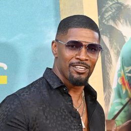 Jamie Foxx at the premiere of "Day Shift" in 2022