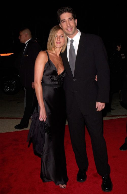 Jennifer Aniston and David Schwimmer at the 2001 People's Choice Awards