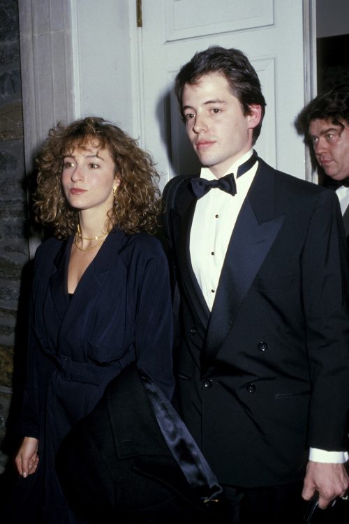 Jennifer Grey and Matthew Broderick in New York City in 1987