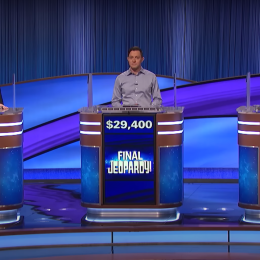 Contestants on "Jeopardy!"