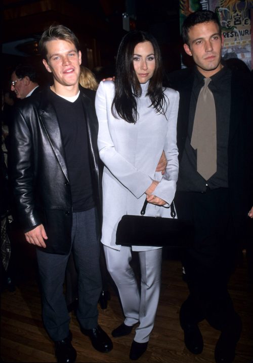 Matt Damon, Minnie Driver, and Ben Affleck at the New York premiere of "Good Will Hunting" in 1997