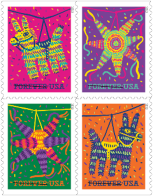 piñata stamps coming from the USPS