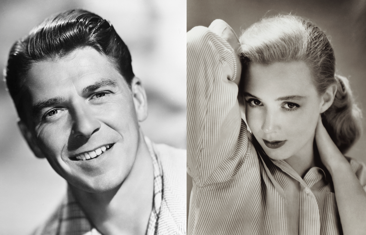 Ronald Reagan circa 1950s; Piper Laurie circa 1956