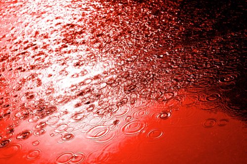 red droplets