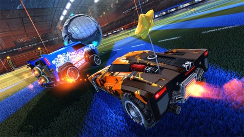 image from the free online game Rocket League
