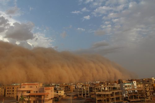 Sandstorm in Khartoum,SUDAN