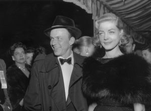 Frank Sinatra and Lauren Bacall circa 1957