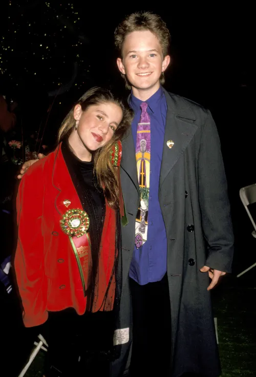 Soleil Moon Frye and Neil Patrick Harris at the Hollywood Christmas Parade in 1989