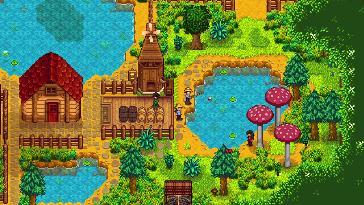 still from multiplayer online game Stardew Valley