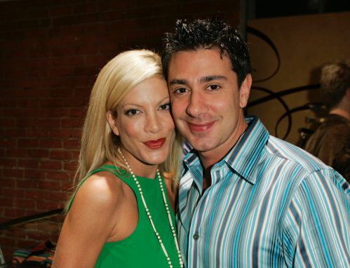 Tori Spelling and Charlie Shanian at a Ted Baker store opening in 2005