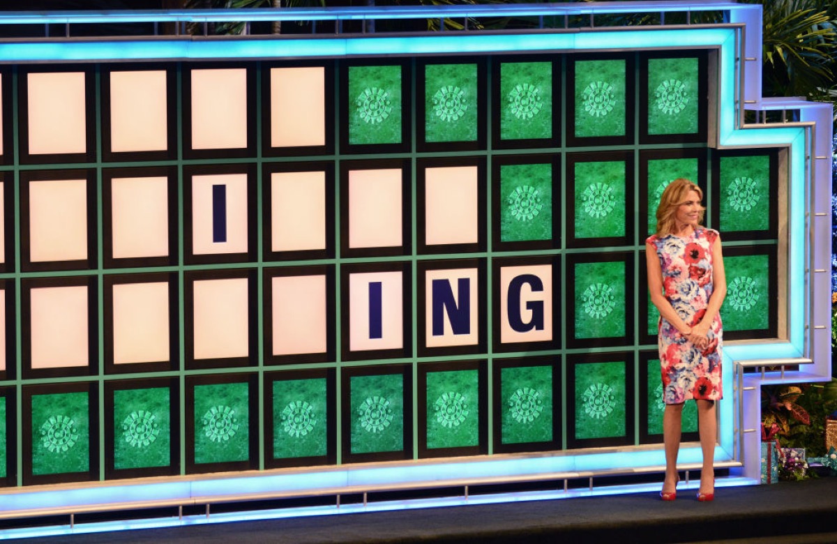 vanna white filming wheel of fortune