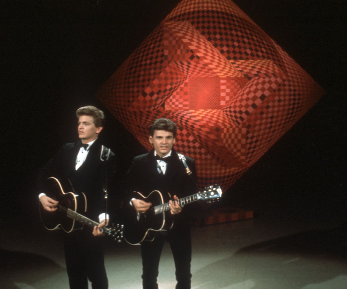 Everly Brothers performing
