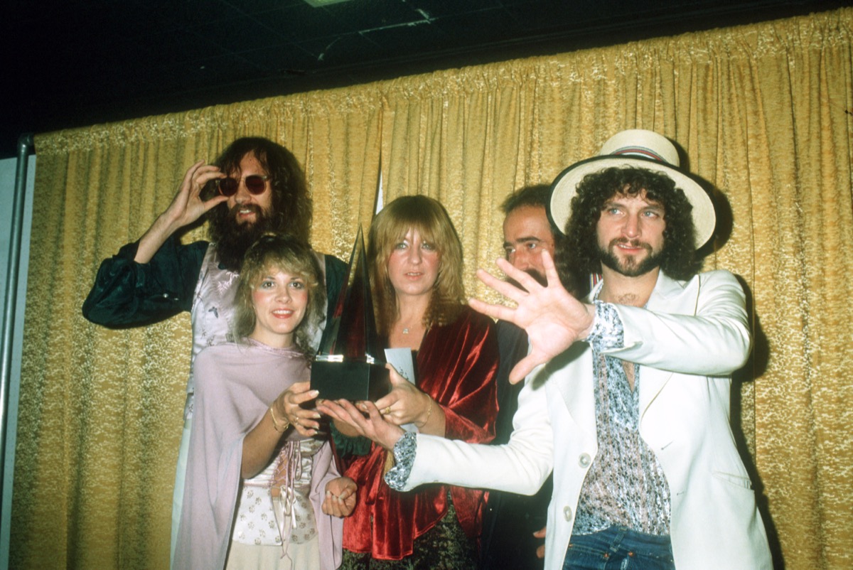 Mick Fleetwood, Stevie Nicks, Christine McVie, John McVie and Lindsey Buckingham in 1978