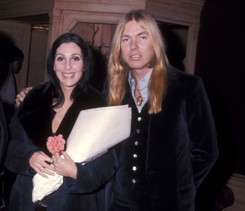 Cher and Gregg Allman in Washington, D.C. in 1977