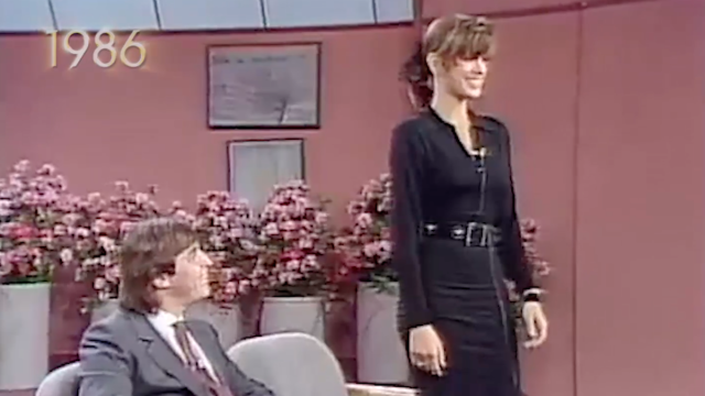 John Casablancas and Cindy Crawford on "The Oprah Winfrey Show"