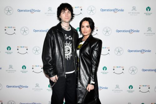 Jutes and Demi Lovato at Operation Smile's 11th annual Celebrity Ski & Smile Challenge in 2023