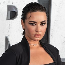 Demi Lovato at the premiere of "Scream VI" in 2023