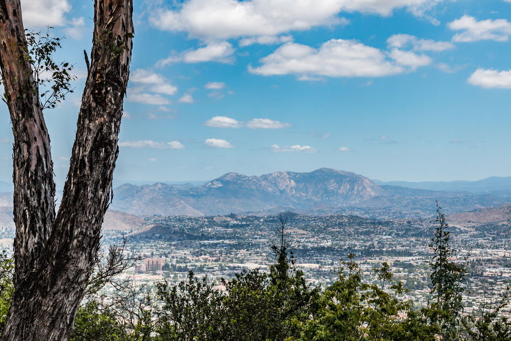 A view of the city of El Cajon, California