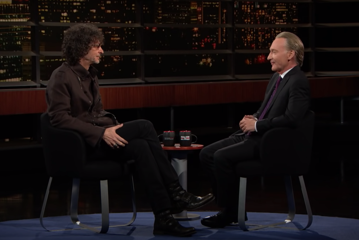 Howard Stern and Bill Maher on "Real Time with Bill Maher" in 2019