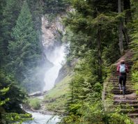 bear creek falls at glacier national park