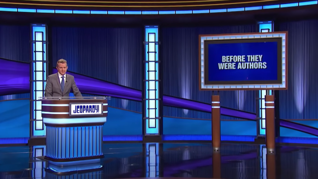 Ken Jennings hosting "Jeopardy!"