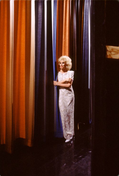 Joan Rivers on the set of "The Tonight Show" circa 1985