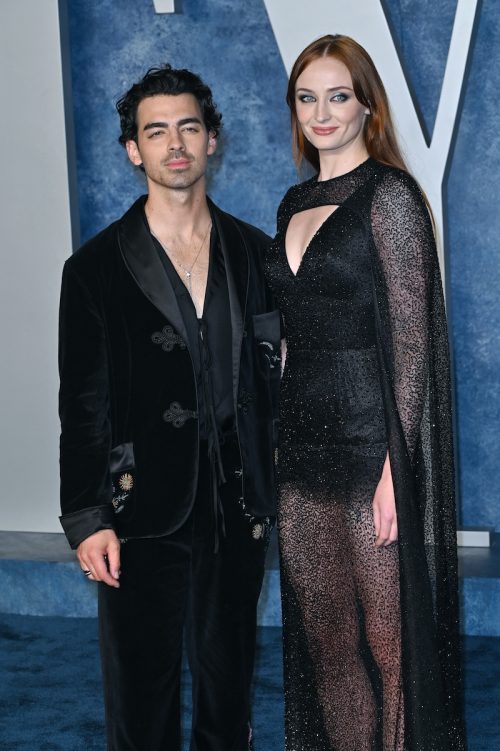 Joe Jonas and Sophie Turner at the 2023 Vanity Fair Oscar Party