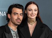 Joe Jonas and Sophie Turner at the premiere of "The Staircase" in 2022