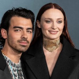 Joe Jonas and Sophie Turner at the premiere of "The Staircase" in 2022