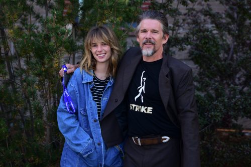 Maya and Ethan Hawke at the 2023 Telluride Film Festival