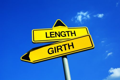 Traffic sign saying "length" and "girth"