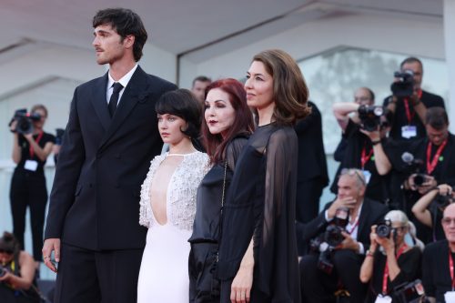 Jacob Elordi, Cailee Spaeny, Priscilla Presley, and Sofia Coppola at the 2023 Venice Film Festival