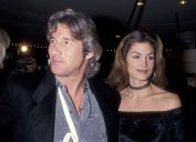 Richard Gere and Cindy Crawford at the premiere of "Sommersby" in 1993