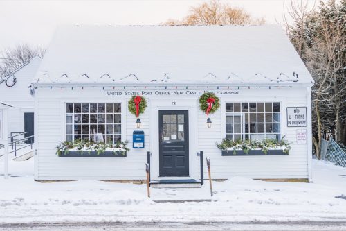 post office in the snow