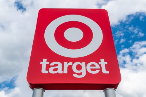 ST PAUL, MN/USA - AUGUST 25, 2019: Target retail store and trademark logo.