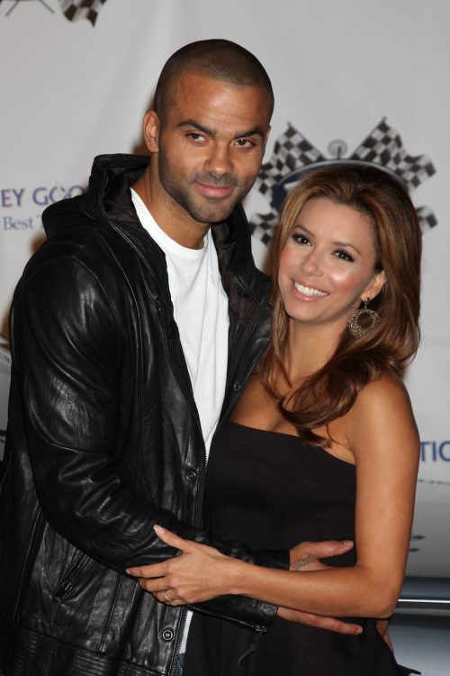 Tony Parker and Eva Longoria at the "Rally for Kids with Cancer" Kick-off Party 2010