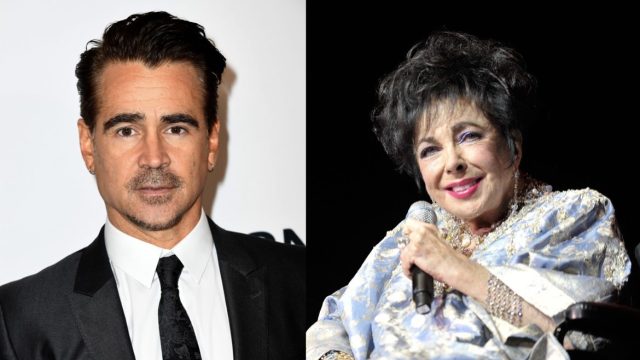 Colin Farrell and Elizabeth Taylor