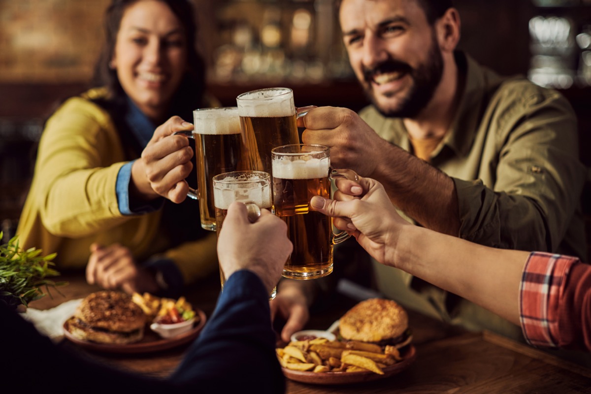 group of Friends Drinking Beer