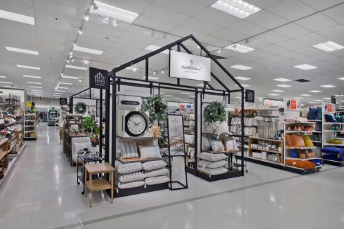 A home decor display at Target of the Hearth & Hand brand