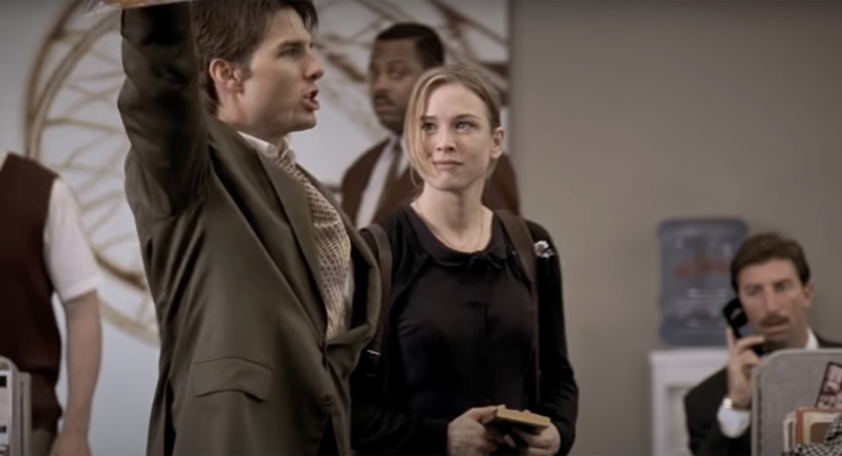 Tom Cruise and Renee Zellweger in Jerry Maguire