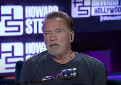 Arnold Schwarzenegger on "The Howard Stern Show" in October 2023