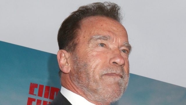 Arnold Schwarzenegger at the premiere of "FUBAR" in May 2023