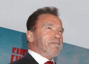 Arnold Schwarzenegger at the premiere of "FUBAR" in May 2023