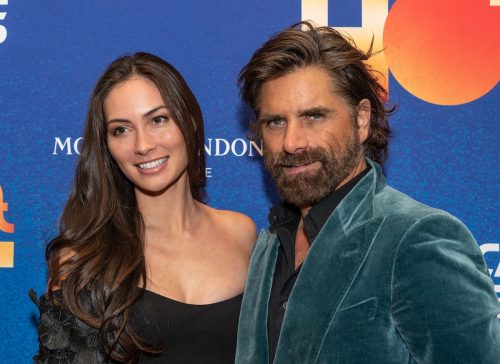 Caitlin McHugh Stamos and John Stamos at opening night of "Some Like It Hot" on Broadway in December 2022