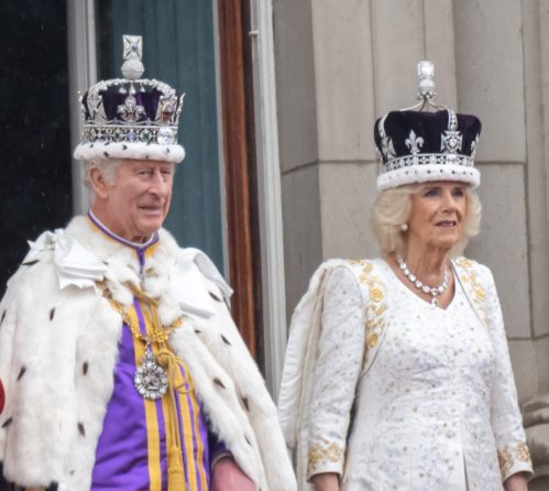 Charles and Camilla on the day of their coronation, May 6, 2023