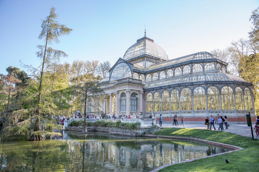 The Crystal Palace at Parque del Retiro in Spain