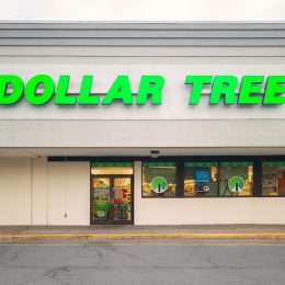 The exterior of a Dollar Tree store